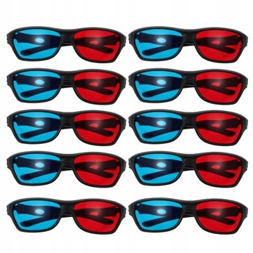 10 sztuk 3d okulary dla Laptop 3d film okulary