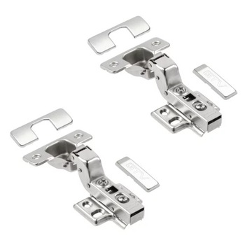 10x Zawias Meblowy do Szafek Frontów Wpuszczany Hydrauliczny Cichy Domyk
