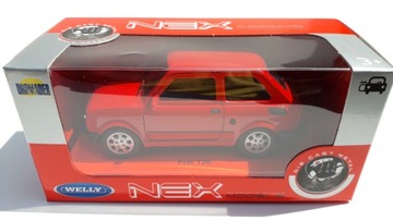 WELLY FIAT 126p MALUCH RED 1:34 LEGENDS OF PRL НОВАЯ МОДЕЛЬ МЕТАЛЛ 42372