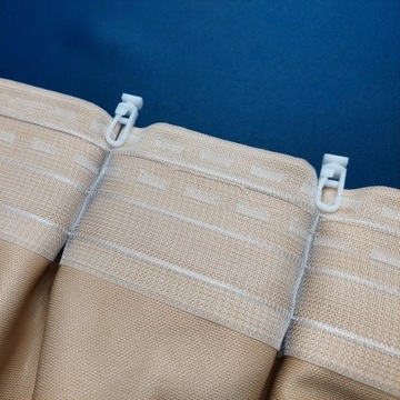 Лента-струна для штор и портьер шириной 7,5 см, 1:1,5.