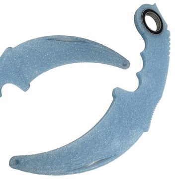 KARAMBIT FIDGET TOY SPINNER KEYRAMBIT KEYSPINNER BLĘKITNY NIEBIESKI