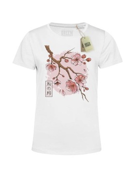 SAKURA BLOSSOM TREE koszulka damska white M