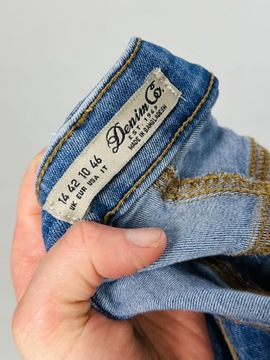 Jeansowe elastyczne spodnie rurki XL 42 Denim Co.