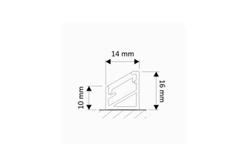 Профиль алюминиевый угловой TRILINE 3м белый