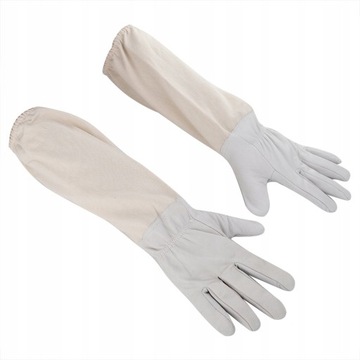 Кожаные перчатки для пчеловодства на резинке XXXL.