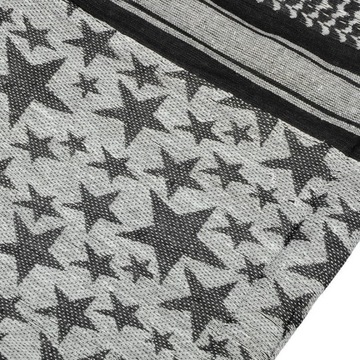 ШАРФ MIL-TEC ARAFATKA KEFIJA STAR 110x110 Белый/Черный