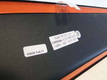 MERCEDES S KLASA 221 W221 LISTWA TYLNA DYFUZOR 63