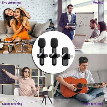 2 БЕСПРОВОДНЫХ МИКРОФОНА ДЛЯ Android