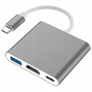 Адаптер HUB 3in1 MHL HUB USB C HDMI 4K адаптер для MacBook Samsung