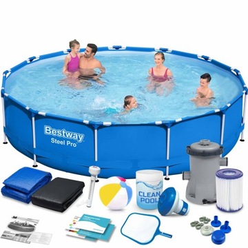 BASEN OGRODOWY STELAŻOWY 396x84cm BESTWAY 16w1