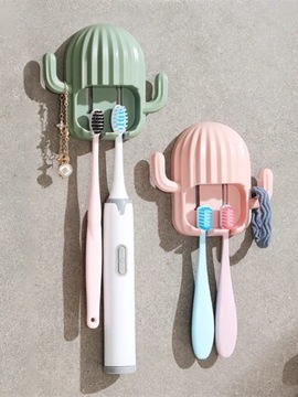 Держатель для зубных щеток без перфоратора Настенная полка для хранения зубной пасты