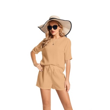 Женские спортивные костюмы, комплекты из блузки и шорт на лето