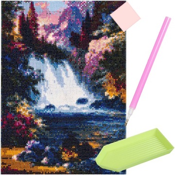 HAFT DIAMENTOWY MOZAIKA DIAMOND PAINTING ZESTAW 5D