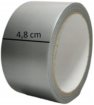 BARDZO MOCNA TAŚMA KLEJĄCA ZBROJONA SZARA 48mm