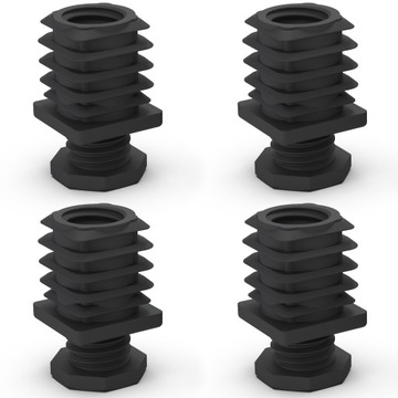 STOPKA REGULOWANA PROFIL 35x35 ZAŚLEPKA NÓŻKA 4SZT