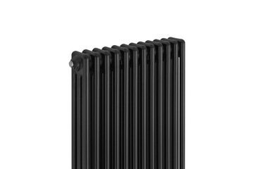 Grzejnik dekoracyjny pionowy żeberkowy stal CL3E 1800x560 D50 czarny loft
