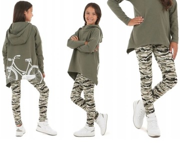 Ocieplane legginsy nadruki, WZORY - 116 KROPEK 103