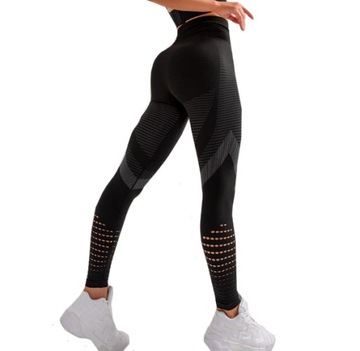 LEGGINSY GETRY Z WYSOKIM STANEM JOGA FITNESS GYM