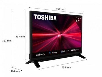 TOSHIBA 24WA2063DG LED ТВ 24 ДЮЙМА ANDROID TV