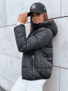 ПУХОВИК ЗИМНИЙ ПУХОВИК С КАПЮШОНОМ, ЧЕРНЫЙ ty3695 - XXL