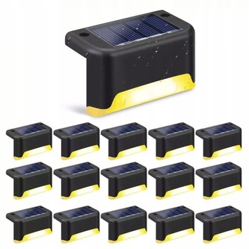 LAMPKI SOLARNE OGRODOWE LED SCHODY TARAS PŁOT 4SZT