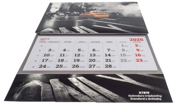 Календарь TRIPLE 2025 с ПРИНТОМ и ВЫПУКЛОЙ головкой с логотипом - 200 шт.