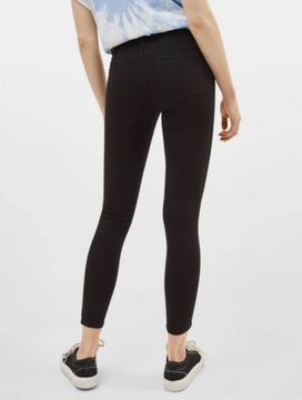 Bershka Skinny Low Rise Jeansy damskie o długości 7/8 elastyczne basic 38 M