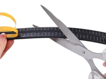 ПРОКЛАДКА САМОКЛЕЯЩАЯСЯ ЗВУКОЗВУЧНАЯ ДЛЯ ДВЕРЕЙ, ОКОН, 9мм*2мм*10м, тип I, ЧЕРНАЯ