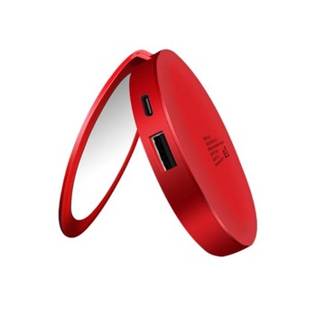 Mini przenośna toaletka LED z lustrem ładująca dwa