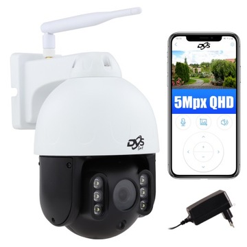 ZEWNĘTRZNA KAMERA OBROTOWA IP WiFI 5Mpx 2592x1944p