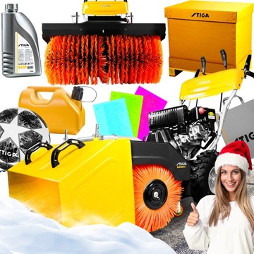 ODŚNIEŻARKA SPALINOWA STIGA ZAMIATARKA DO ŚNIEGU BIEGI 6+2 KOSZ GRATIS 10W1