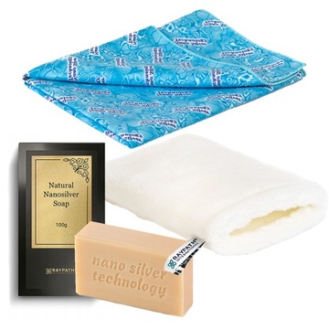 УНИВЕРСАЛЬНЫЙ набор M Перчатка + Sunbeam + Серое мыло с Raypath Nanosilver