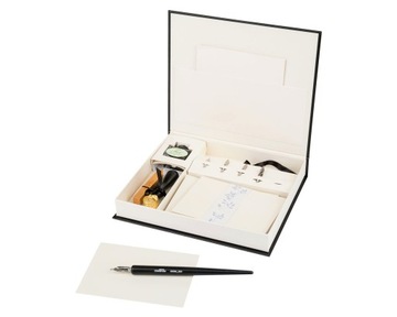 НАБОР ДЛЯ КАЛЛИГРАФИИ, 30 ПРЕДМЕТОВ ЧЕРНИЛЬНИЦА