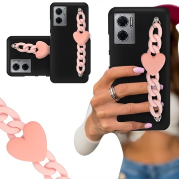 ETUI BLINK CZARNY MAT do XIAOMI REDMI 10 5G Serce