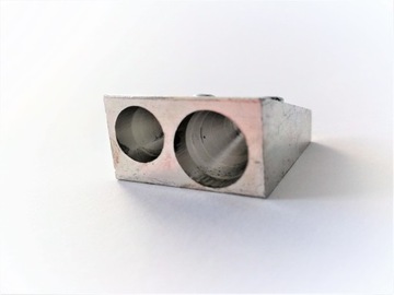 Металлическая точилка Kum, 2 отверстия, серебро х 4 шт.