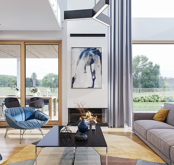Каминная вентиляционная решетка MODERN LUFT Черный 60х400 мм 6х40 см LOFT