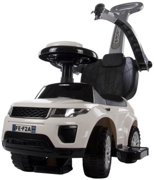 RIDE ON PUSH BABY 3IN1 АВТОМОБИЛЬ ДЕТСКИЙ БОЛЬШОЙ АВТОМОБИЛЬНЫЙ СИГНАЛ БЕЛЫЙ