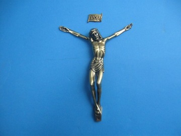 Korpus Pasyjka Jezusa na krzyż metal satynowa
