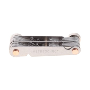 ОБРАЗЕЦ РЕЗЬБЫ ГРЕБЕНКА МЕТРИЧЕСКАЯ ДЮЙМОВАЯ - 52 шт.