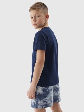 4F ФУТБОЛКА ДЛЯ МАЛЬЧИКОВ ОДНОРОДНАЯ ДЕТСКАЯ ФУТБОЛКА BASIC SS24