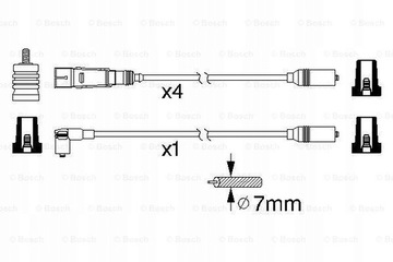BOSCH PŘÍVODY ZAPALOVACÍ AUDI 80 B4 1.6 2.0