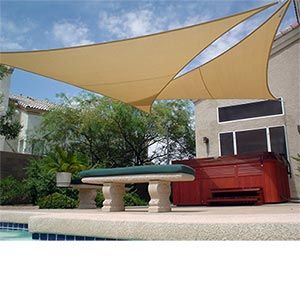 SUN SAIL ПАРУС, БЕЖЕВЫЙ ТРЕУГОЛЬНИК, 3,6 м
