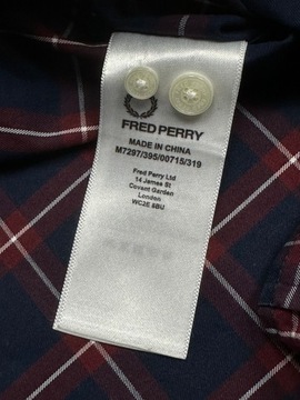 FRED PERRY Koszula Męska w Kratke Slim Fit Logowana na Piersi r. S