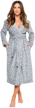ДЛИННЫЙ ТЕПЛЫЙ ЦВЕТОЧНЫЙ ХАЛАТ ЖЕНСКИЙ ХАЛАТ M