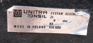 Колонки Unitra Tonsil ZGC50 space '86, 1986 г.