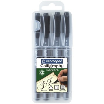 Marker do kaligrafii 4 grubości 1,4-4,8 8772 CENTROPEN