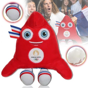 DZIECI PREZENT MASKOTKA Z OLIMPIADA IGRZYSKA OLIMPIJSKIE PARYŻ 2024 35CM
