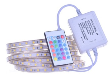 WODOODPORNA TAŚMA LED PILOT 15M CIEPŁY bluetooth