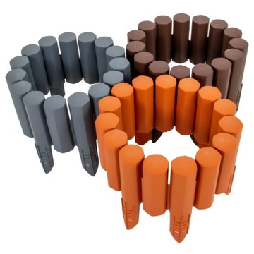 Садовый частокол Колья коричневый бордюрный забор 2,7 м