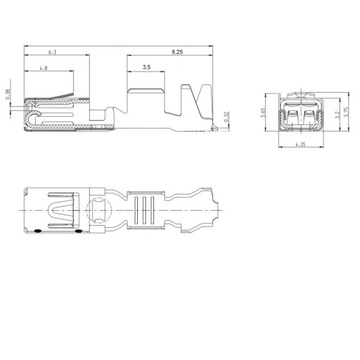 Негерметичные разъемы Micro Power Quad Lock 1,0–2,5 мм² (10 шт.)